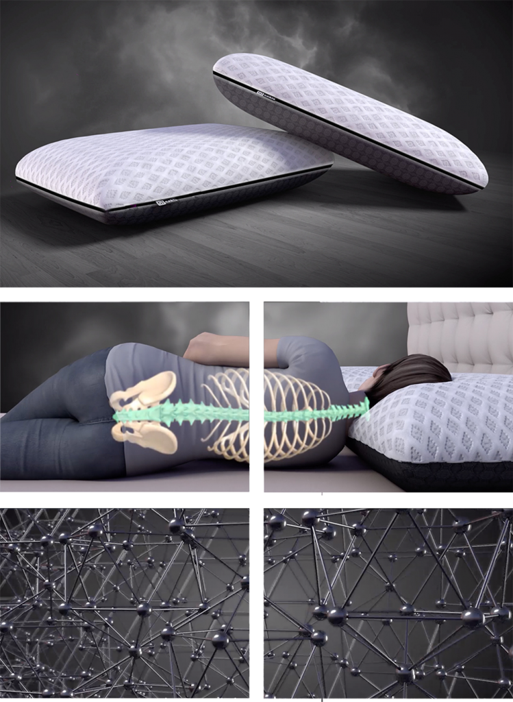 Noble BamChar Plus Pillow The pillow that hugs you back